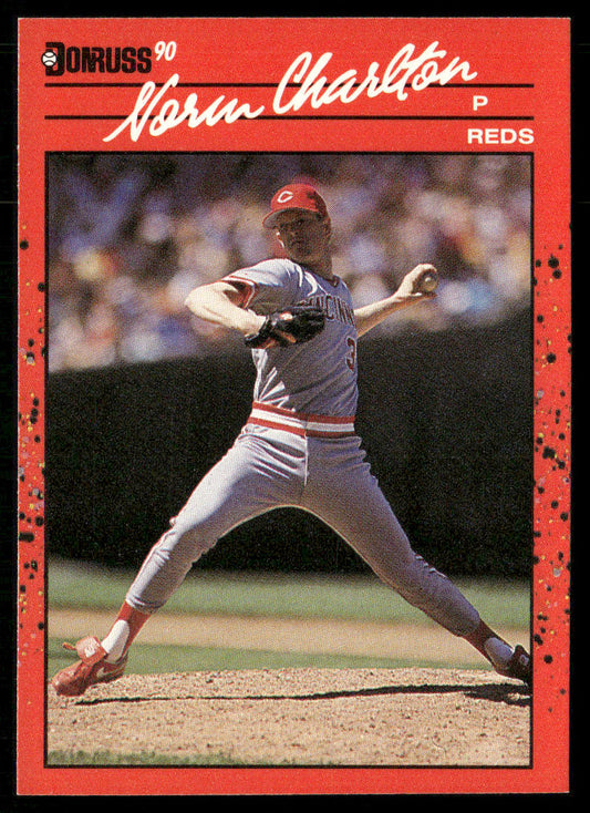 Norm Charlton 1990 Donruss #426b Cincinnati Reds