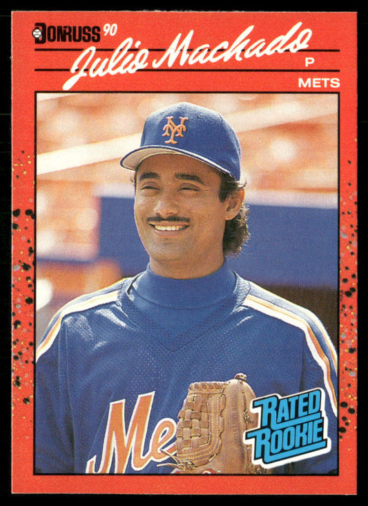 Julio Machado 1990 Donruss #47b RC New York Mets