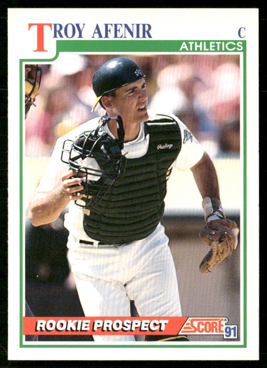 Troy Afenir 1991 Score #745 RC Oakland Athletics