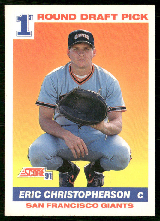 Eric Christopherson 1991 Score #672 RC San Francisco Giants