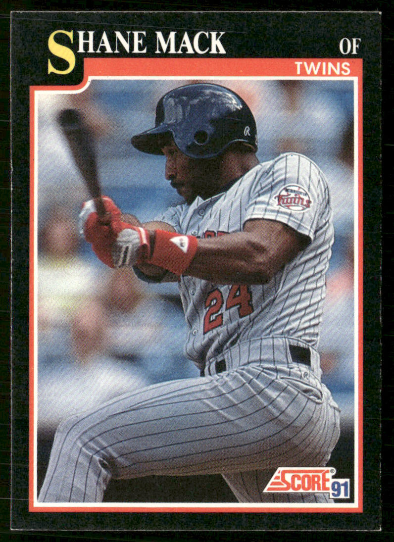 Shane Mack 1991 Score #284 Minnesota Twins
