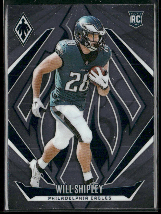 Will Shipley 2024 Panini Phoenix #248 RC Philadelphia Eagles