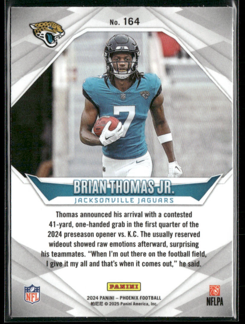Brian Thomas Jr. 2024 Panini Phoenix #164 RC Jacksonville Jaguars