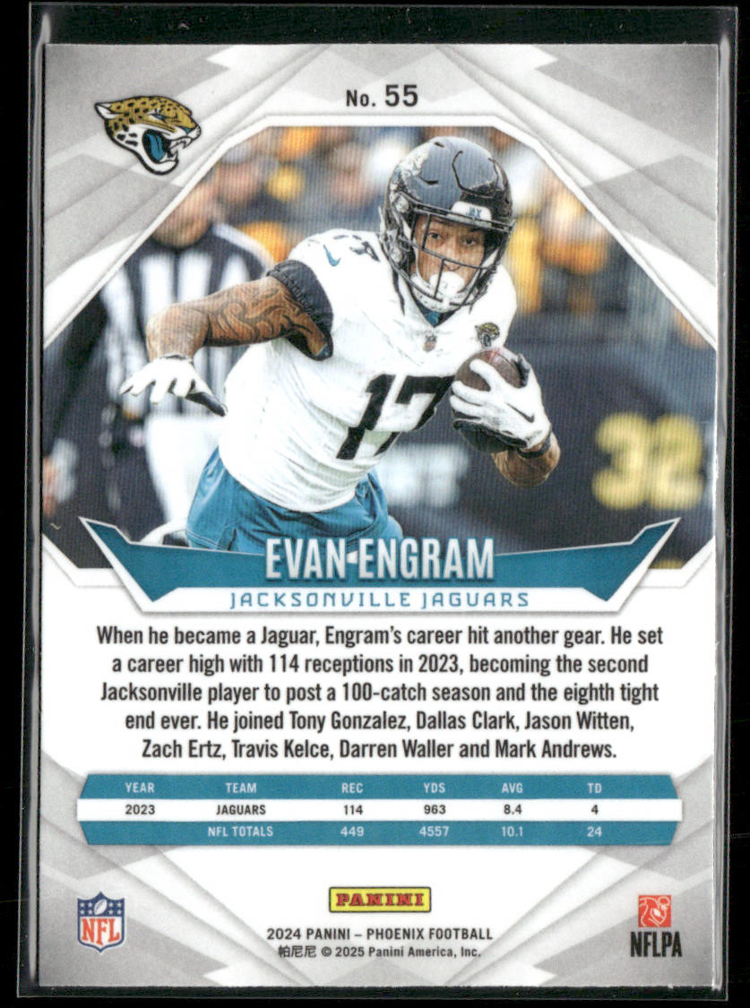 Evan Engram 2024 Panini Phoenix #55 Jacksonville Jaguars back