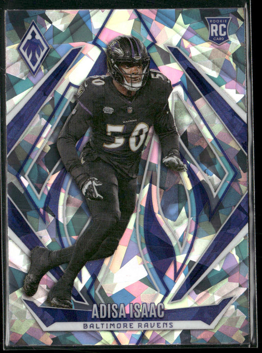 Adisa Isaac 2024 Panini Phoenix Ice #152 RC Baltimore Ravens