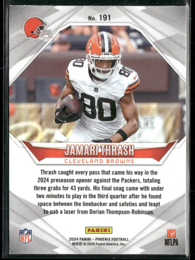 Jamari Thrash 2024 Panini Phoenix #191 RC Cleveland Browns