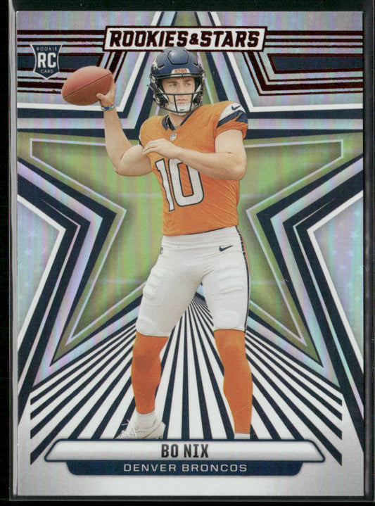 Bo Nix 2024 Panini Rookies & Stars #108 RC Denver Broncos