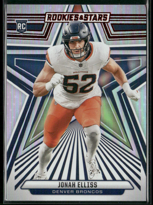 Jonah Elliss 2024 Panini Rookies & Stars #157 RC Denver Broncos