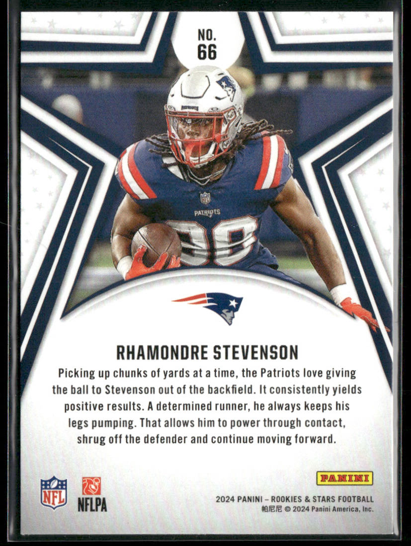 Rhamondre Stevenson 2024 Panini Rookies & Stars #66 New England Patriots