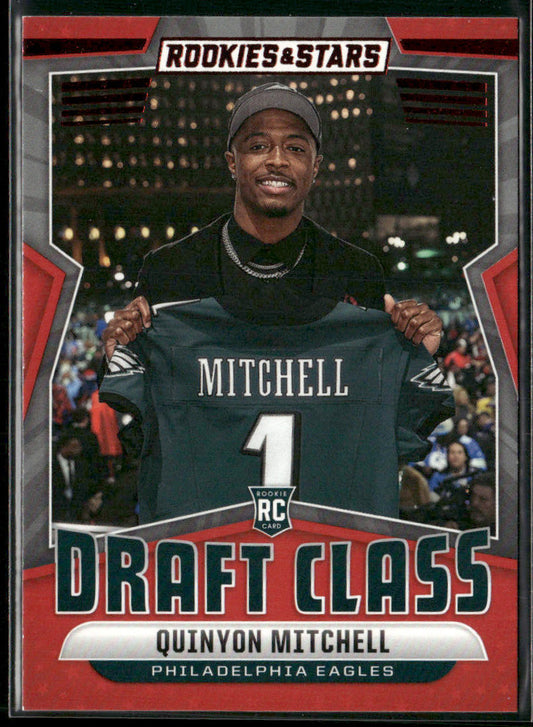 Quinyon Mitchell 2024 Panini Rookies & Stars Draft Class Red #DC-QML Eagles