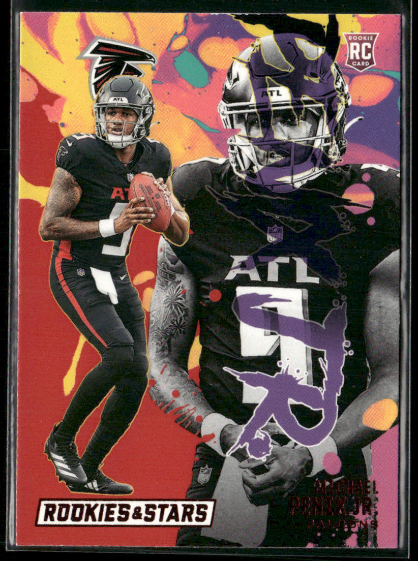 Michael Penix Jr. 2024 Panini Rookies & Stars Rookie Exclusive Red #RE-MPJ
