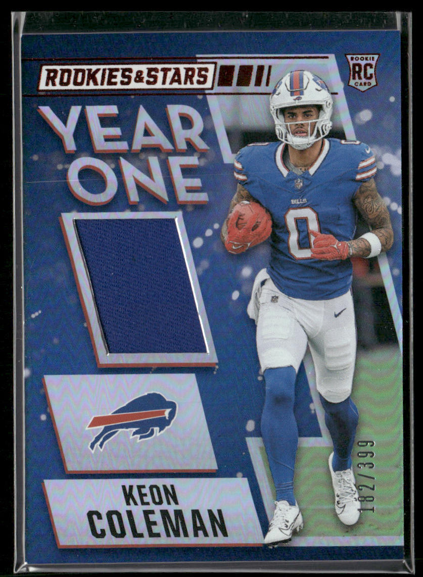Keon Coleman 2024 Panini Rookies & Stars Year One Longevity #YO-KCN SN,MEM Bills