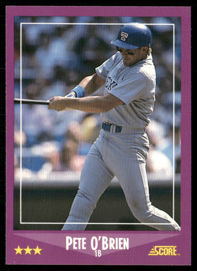 Pete O'Brien 1988 Score #29 Texas Rangers