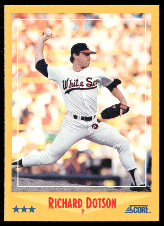 Richard Dotson 1988 Score #480 Chicago White Sox