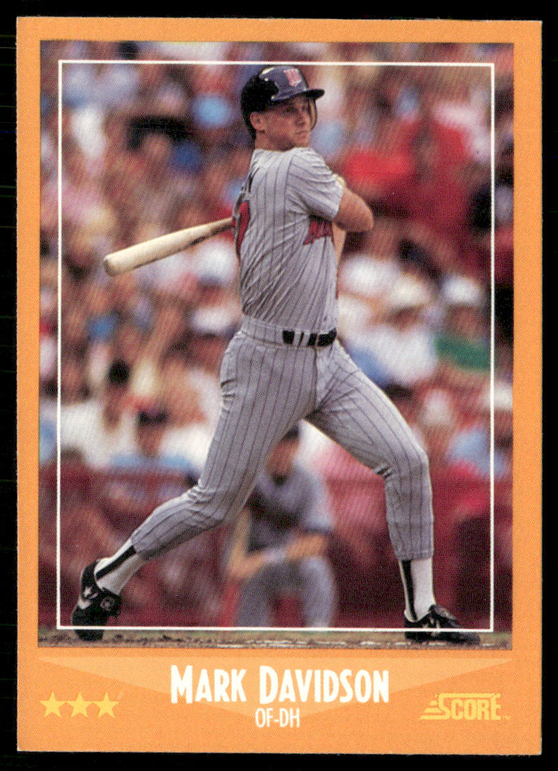 Mark Davidson 1988 Score #570 RC Minnesota Twins