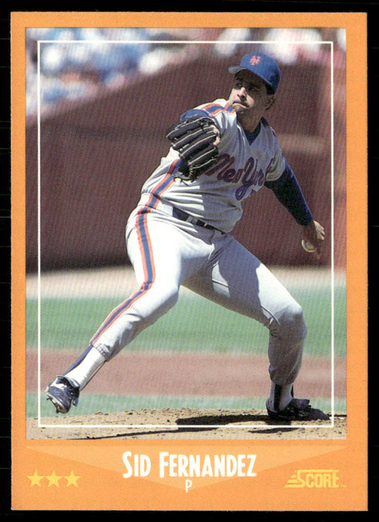 Sid Fernandez 1988 Score #615 New York Mets