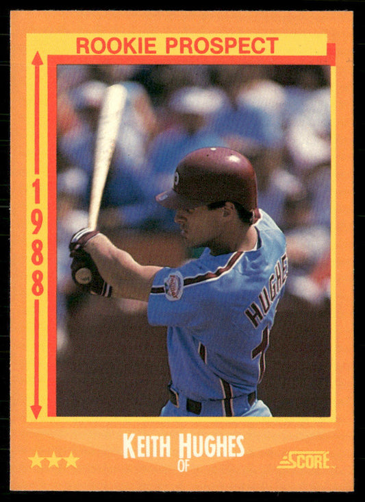 Keith Hughes 1988 Score #635 RC Philadelphia Phillies
