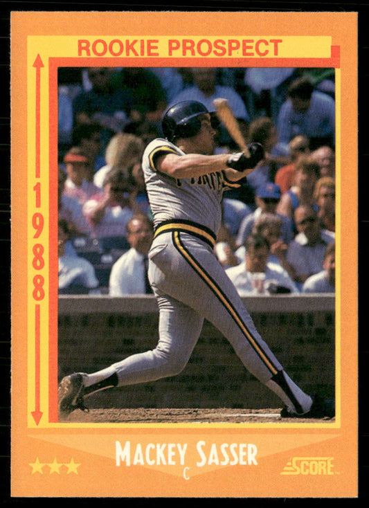 Mackey Sasser 1988 Score #642 RC Pittsburgh Pirates