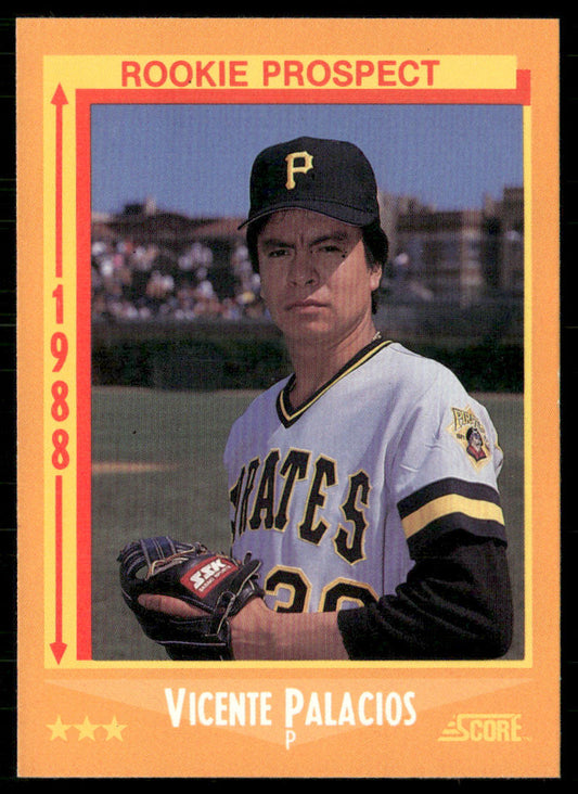 Vicente Palacios 1988 Score #643 RC Pittsburgh Pirates