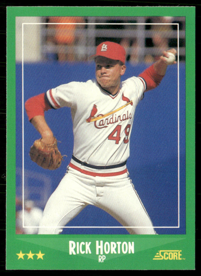 Ricky Horton 1988 Score #412 St. Louis Cardinals