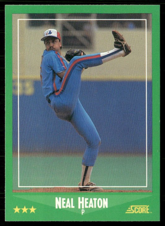 Neal Heaton 1988 Score #430 Montreal Expos