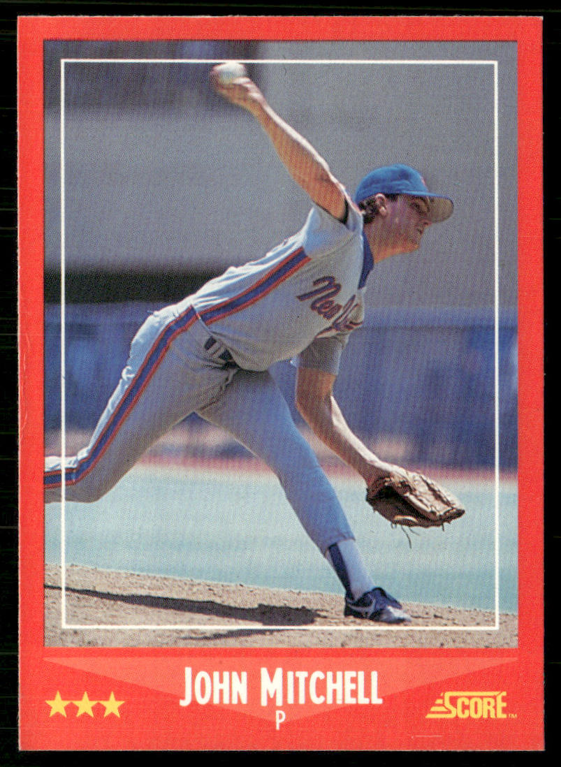 John Mitchell 1988 Score #249 RC New York Mets