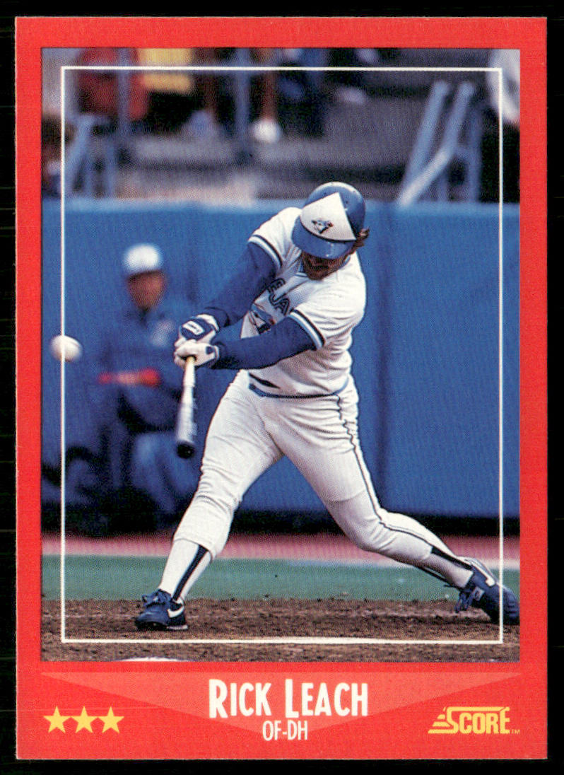 Rick Leach 1988 Score #257 Toronto Blue Jays