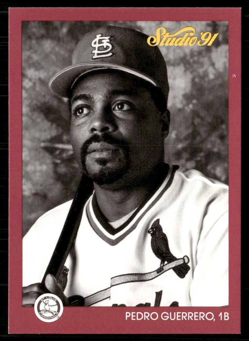 Pedro Guerrero 1991 Studio #232 St. Louis Cardinals front