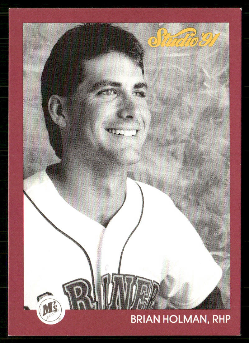 Brian Holman 1991 Studio #115 Seattle Mariners front