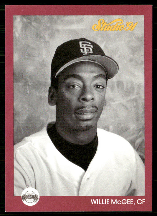 Willie McGee 1991 Studio #256 San Francisco Giants front