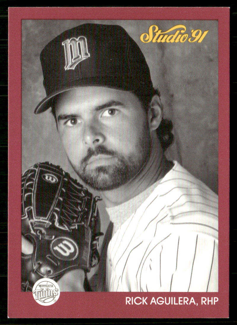 Rick Aguilera 1991 Studio #81 Minnesota Twins front