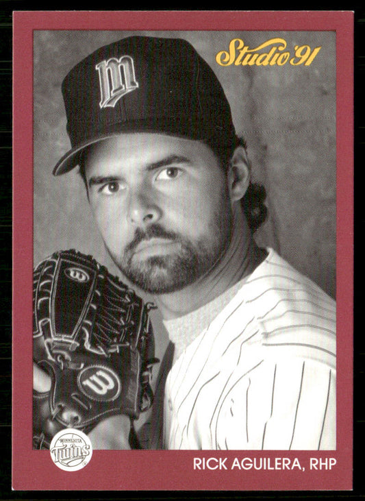 Rick Aguilera 1991 Studio #81 Minnesota Twins front