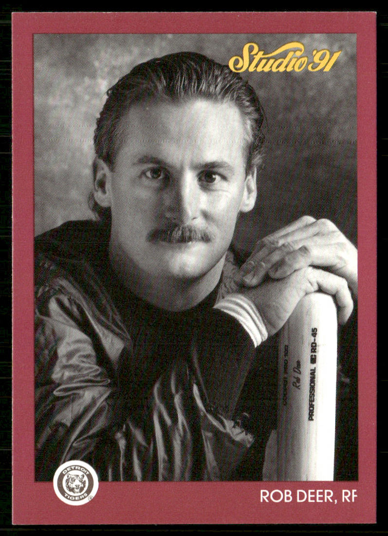 Rob Deer 1991 Studio #52 Detroit Tigers front