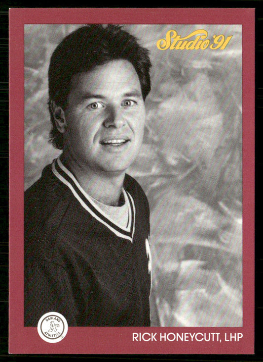 Rick Honeycutt 1991 Studio #105 Oakland Athletics front