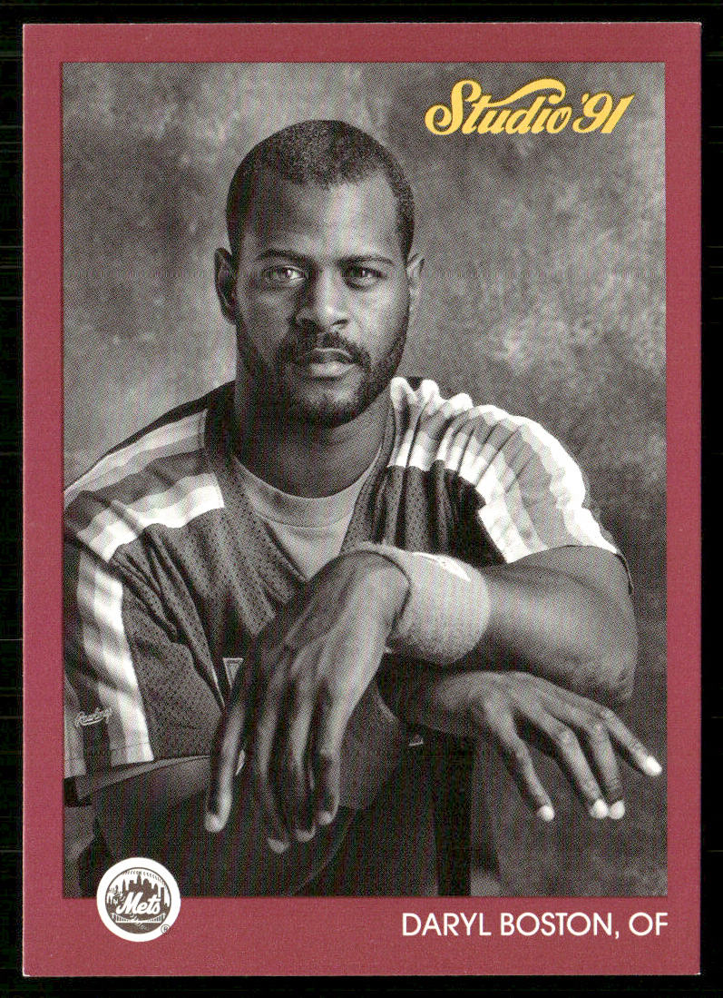 Daryl Boston 1991 Studio #201 New York Mets front