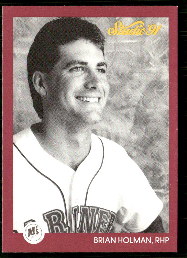 Brian Holman 1991 Studio #115 Seattle Mariners front