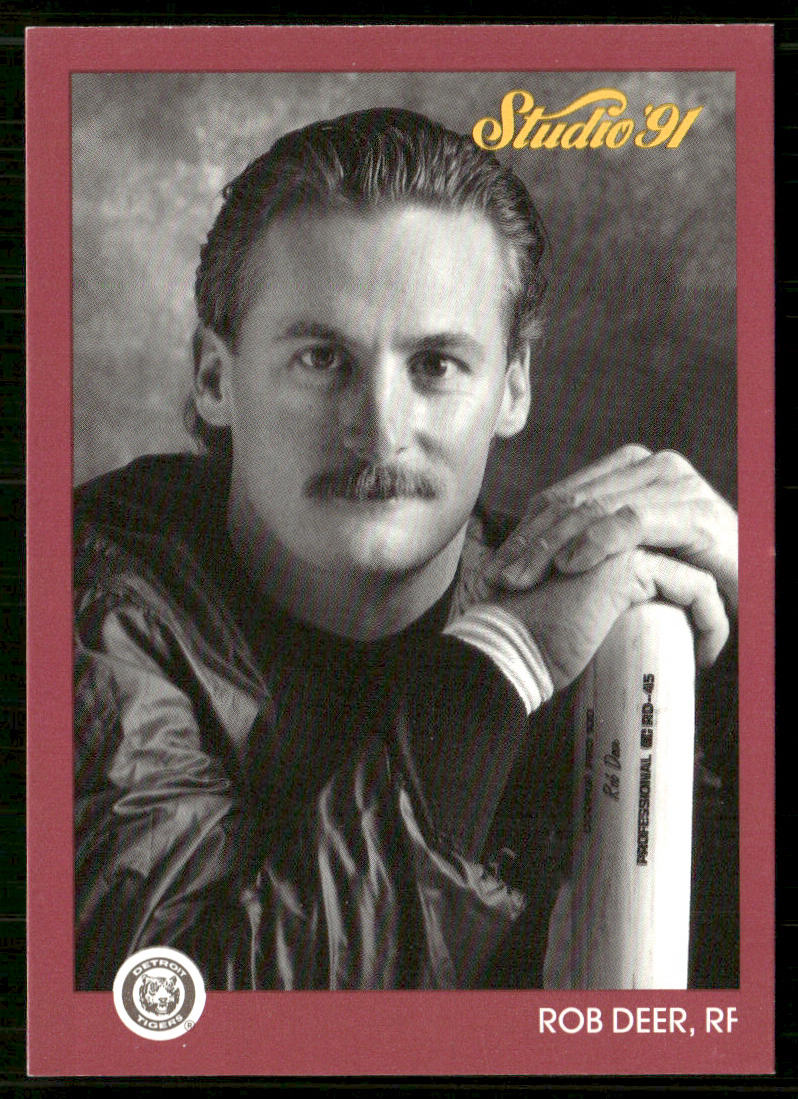 Rob Deer 1991 Studio #52 Detroit Tigers front