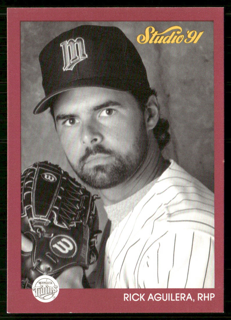 Rick Aguilera 1991 Studio #81 Minnesota Twins front