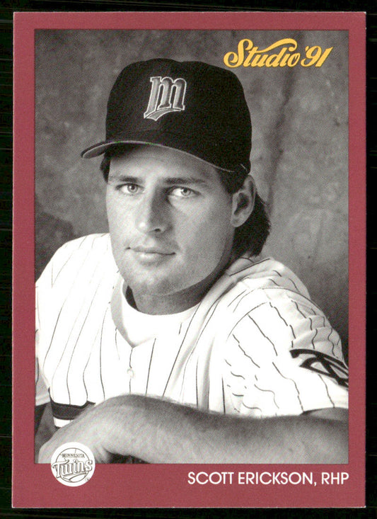 Scott Erickson 1991 Studio #83 Minnesota Twins front
