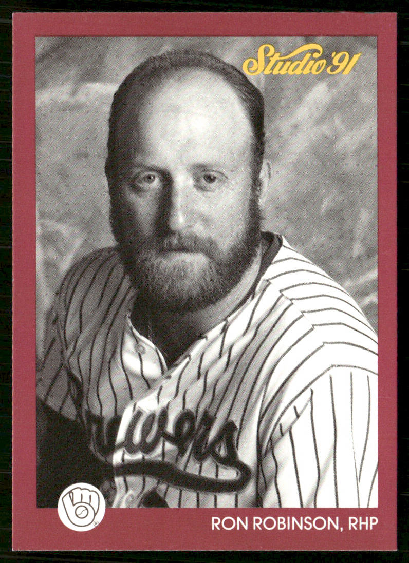 Ron Robinson 1991 Studio #75 Milwaukee Brewers front