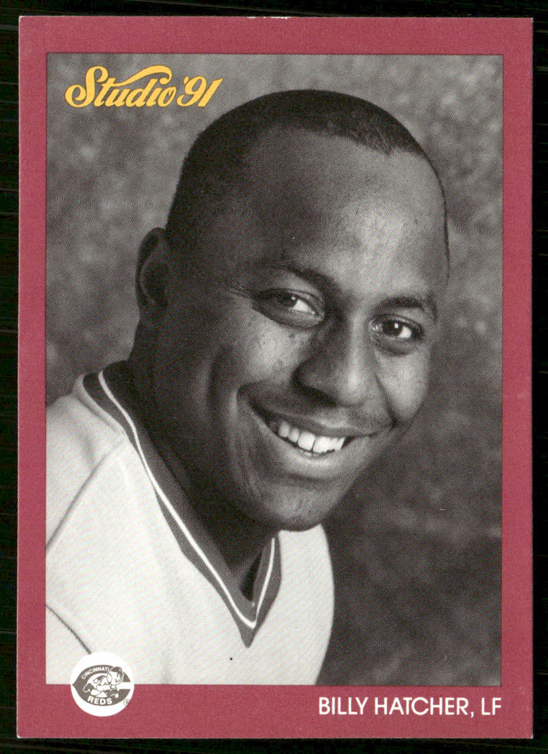 Billy Hatcher 1991 Studio #166 Cincinnati Reds front
