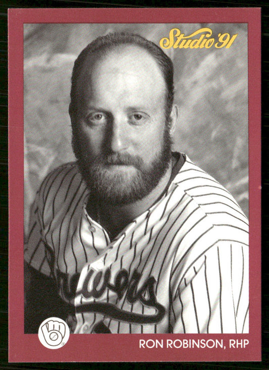Ron Robinson 1991 Studio #75 Milwaukee Brewers front