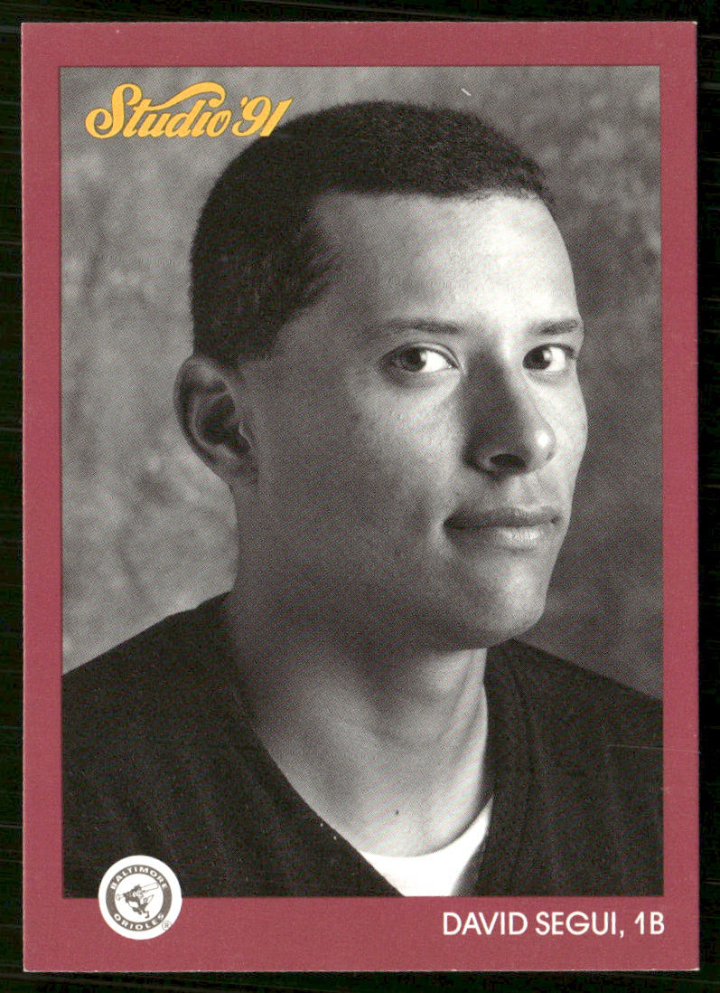 David Segui 1991 Studio #10 Baltimore Orioles front