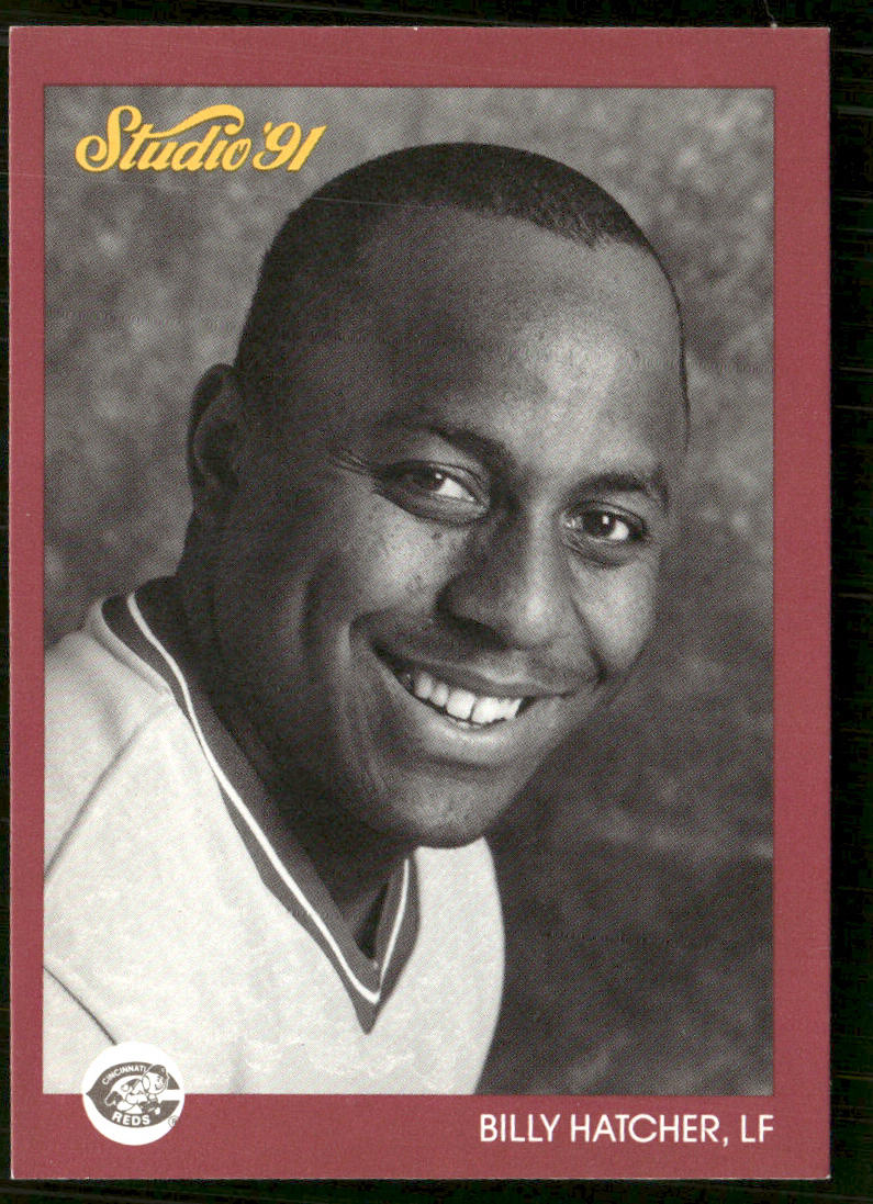 Billy Hatcher 1991 Studio #166 Cincinnati Reds front