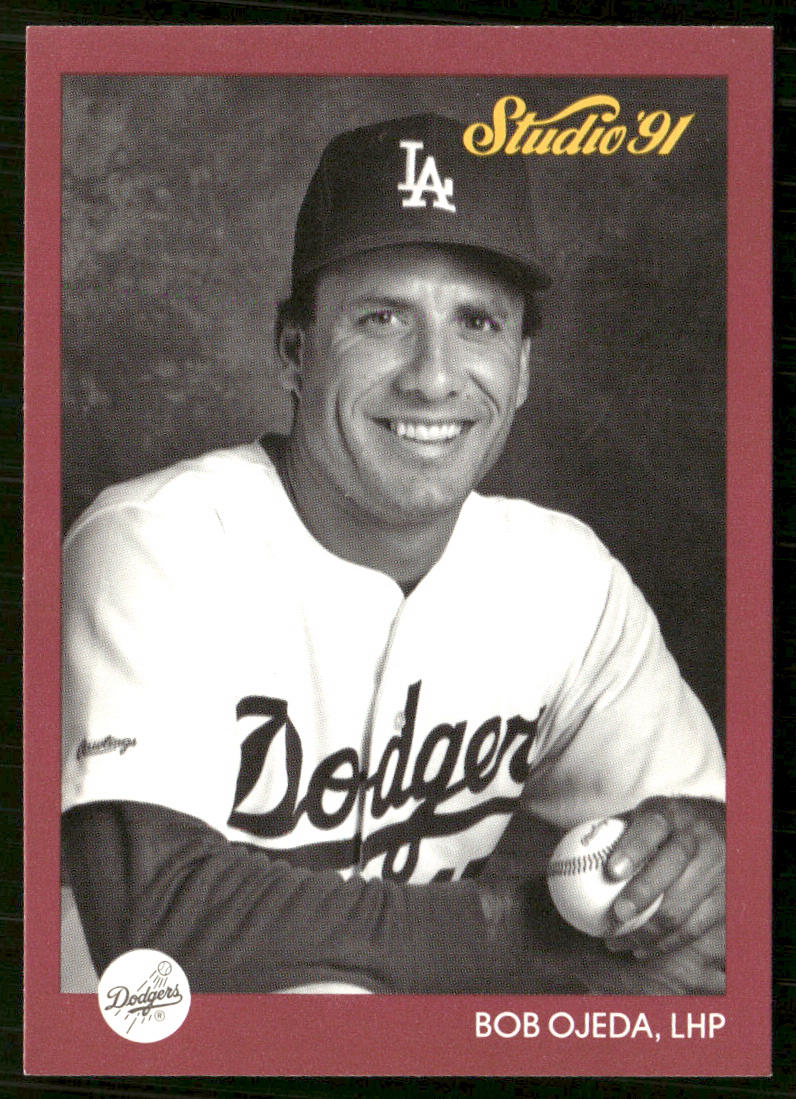 Bob Ojeda 1991 Studio #187 Los Angeles Dodgers front