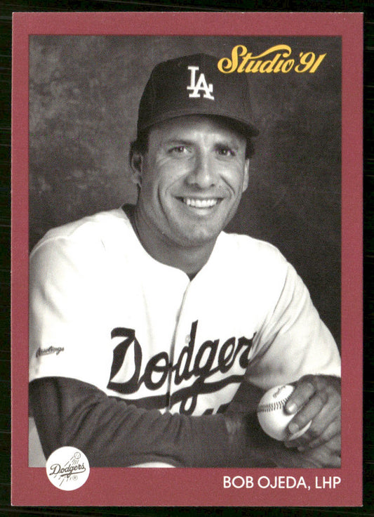 Bob Ojeda 1991 Studio #187 Los Angeles Dodgers front