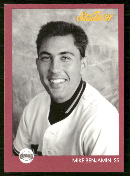 Mike Benjamin 1991 Studio #252 San Francisco Giants front