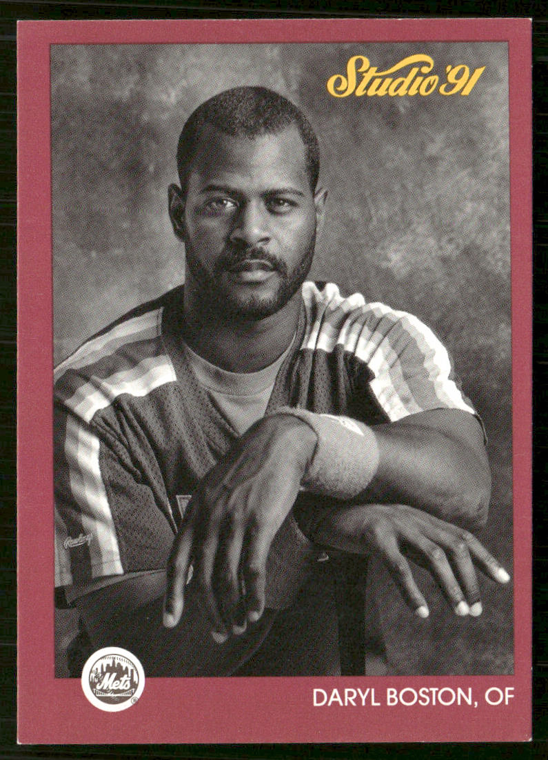 Daryl Boston 1991 Studio #201 New York Mets front