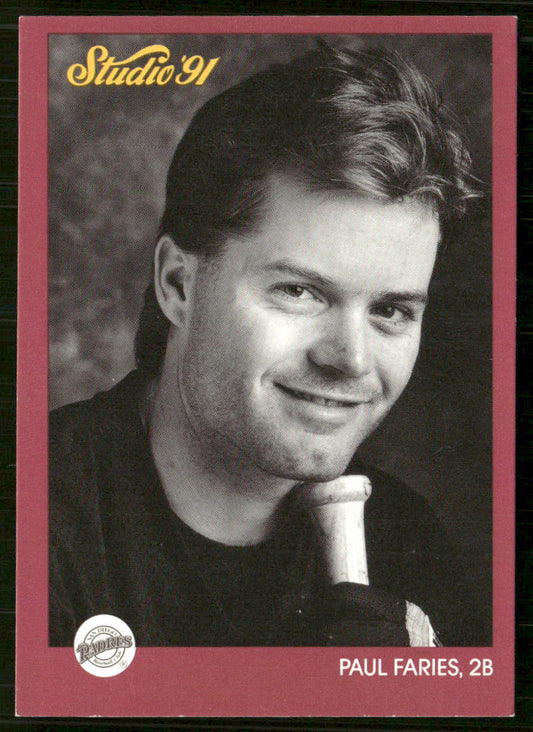 Paul Faries 1991 Studio #243 RC San Diego Padres front