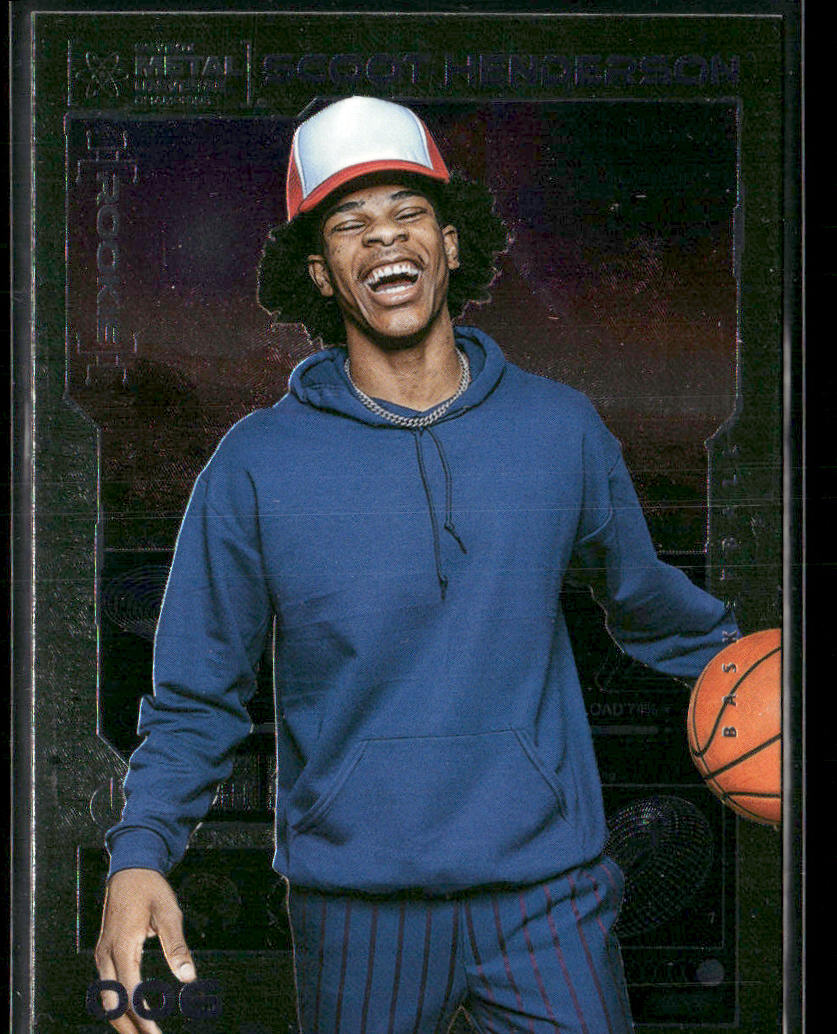 Scoot Henderson 2023 SkyBox Metal Universe Champions #006 Portland Trail Blazers